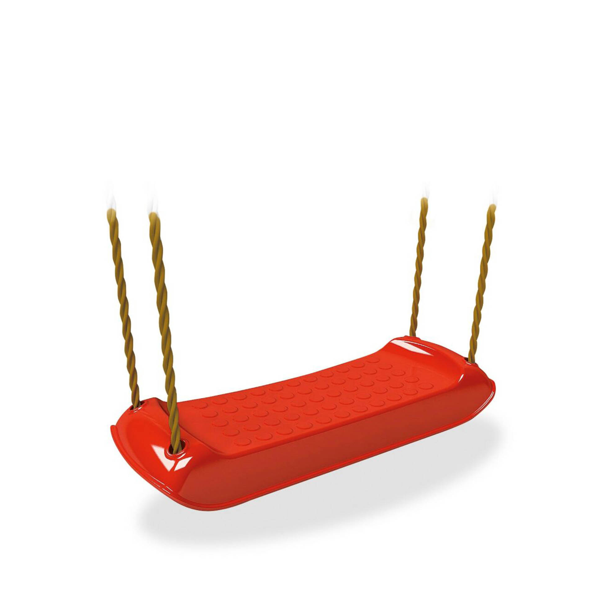 Baloiço Assento com Cordas Plástico Vermelho 44X29cm