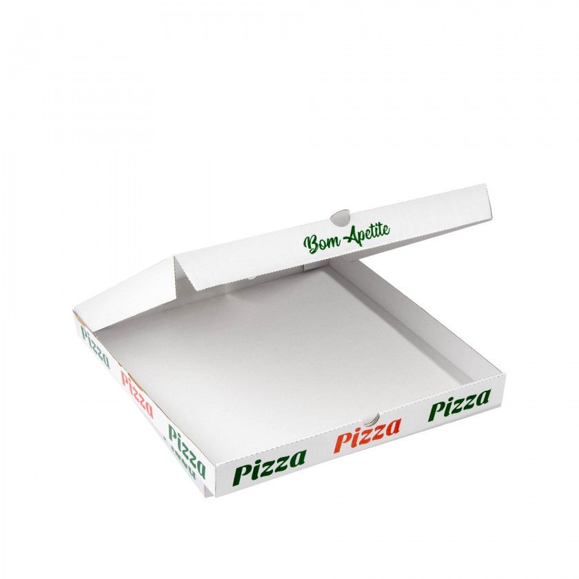 Caixa Cartão Pizza Micro 36X36X4.5cm Pack 100 Caixa Cartão Pizza Micro 36X36X4.5cm Pack 100
