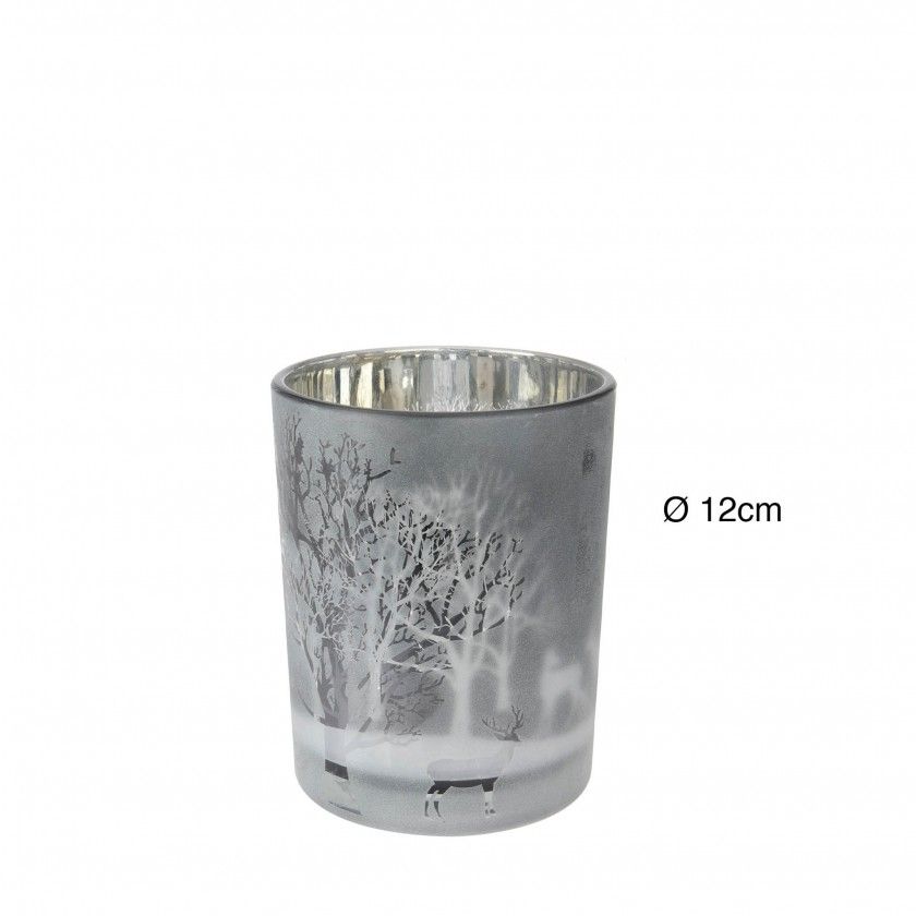 Porta Velas Vidro Ø 12CM Porta Velas Vidro Ø 12CM