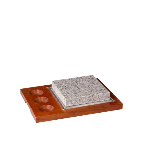 Tabua Com 3 Cavidades+Pedra 17X17cm - Image product