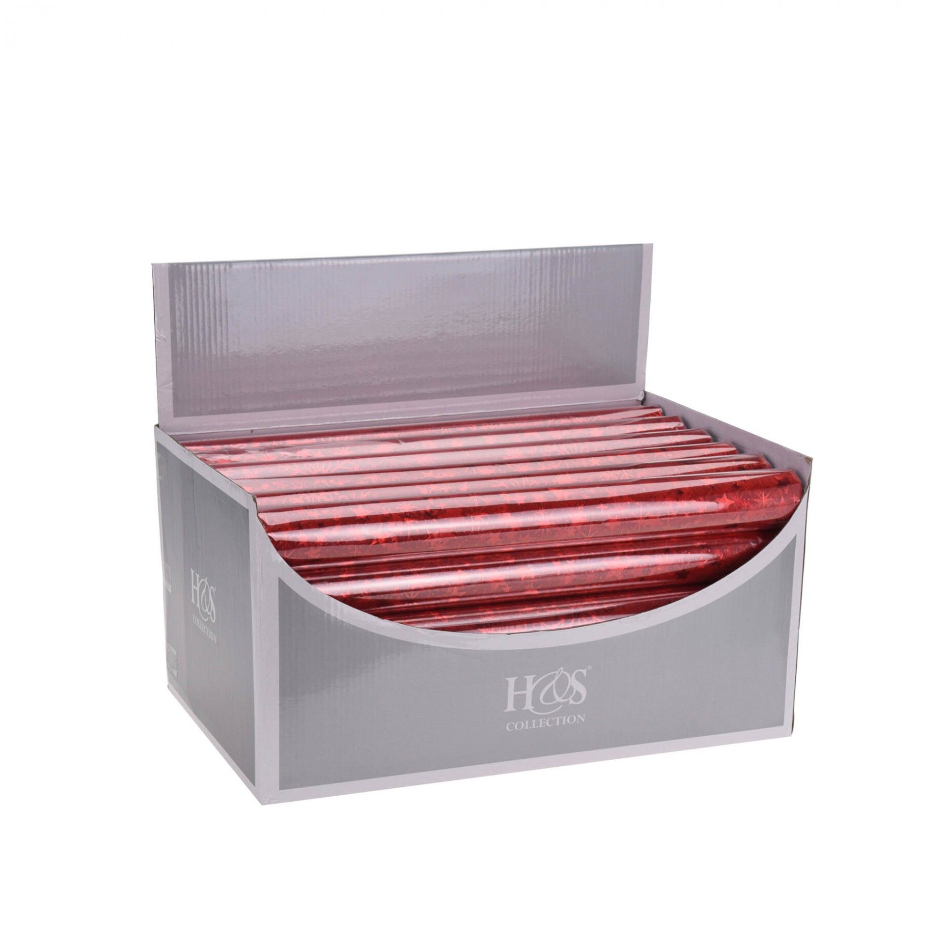 Rolo marcador de mesa Organza Vermelho 36.5X200cm