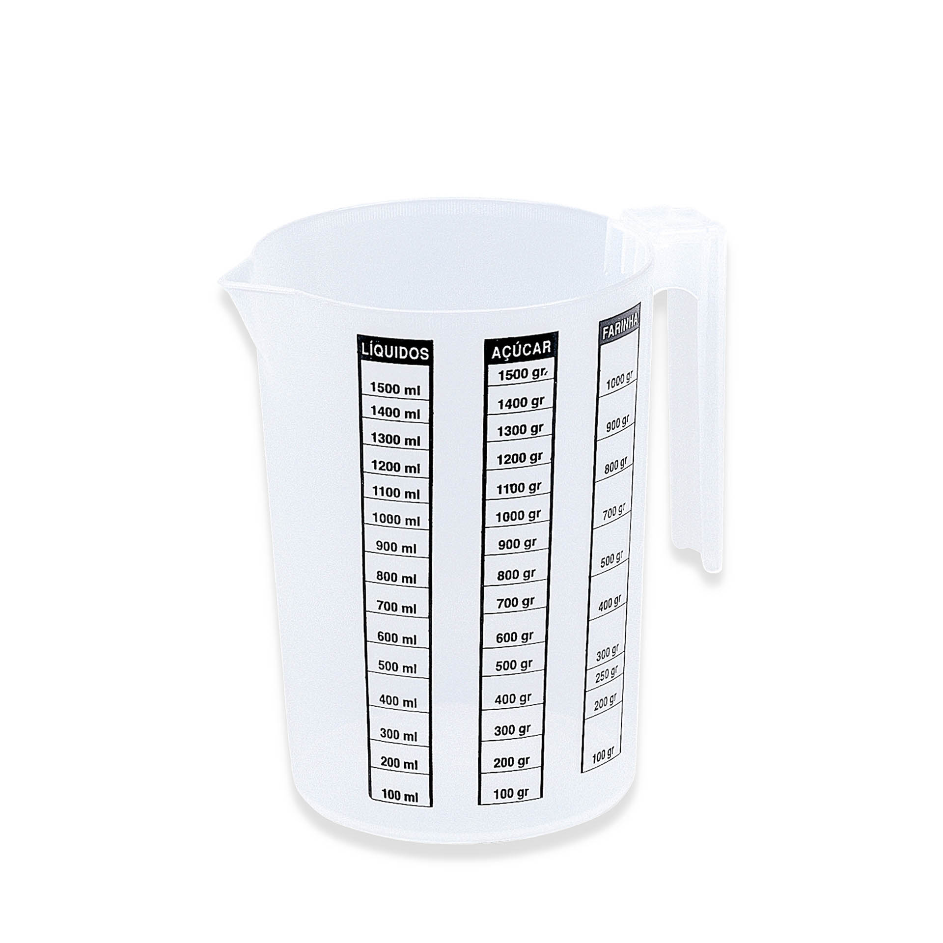 Medidor Graduado Plástico 1500ml 17X13cm
