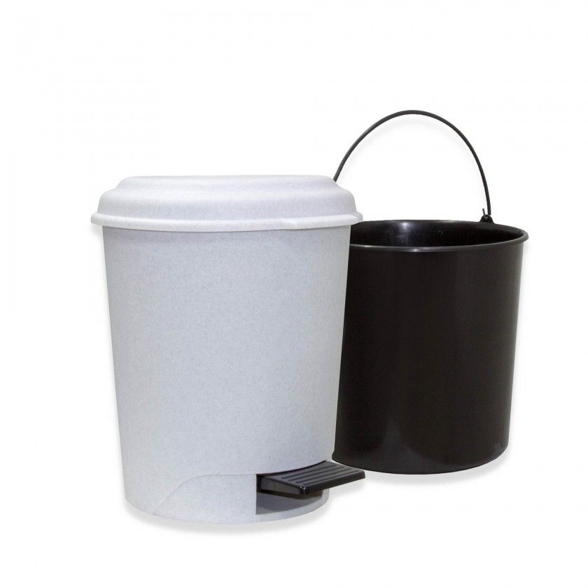 Balde com Pedal e Interior Granito 17.5l 36X32.5X40cm Balde com Pedal e Interior Granito 17.5l 36X32.5X40cm
