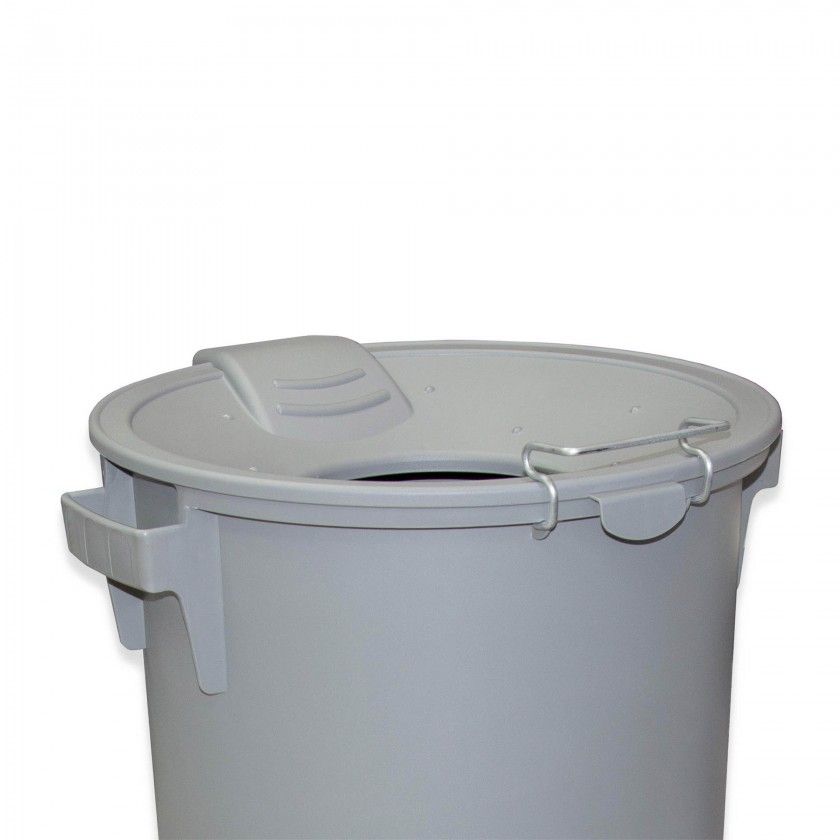 Contentor Eco Cinzento com Tampa Funil Cinzento 52l 48X50X56cm Contentor Eco Cinzento com Tampa Funil Cinzento 52l 48X50X56cm