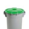 Contentor Eco Cinzento com Tampa Verde 52l 48X50X56cm