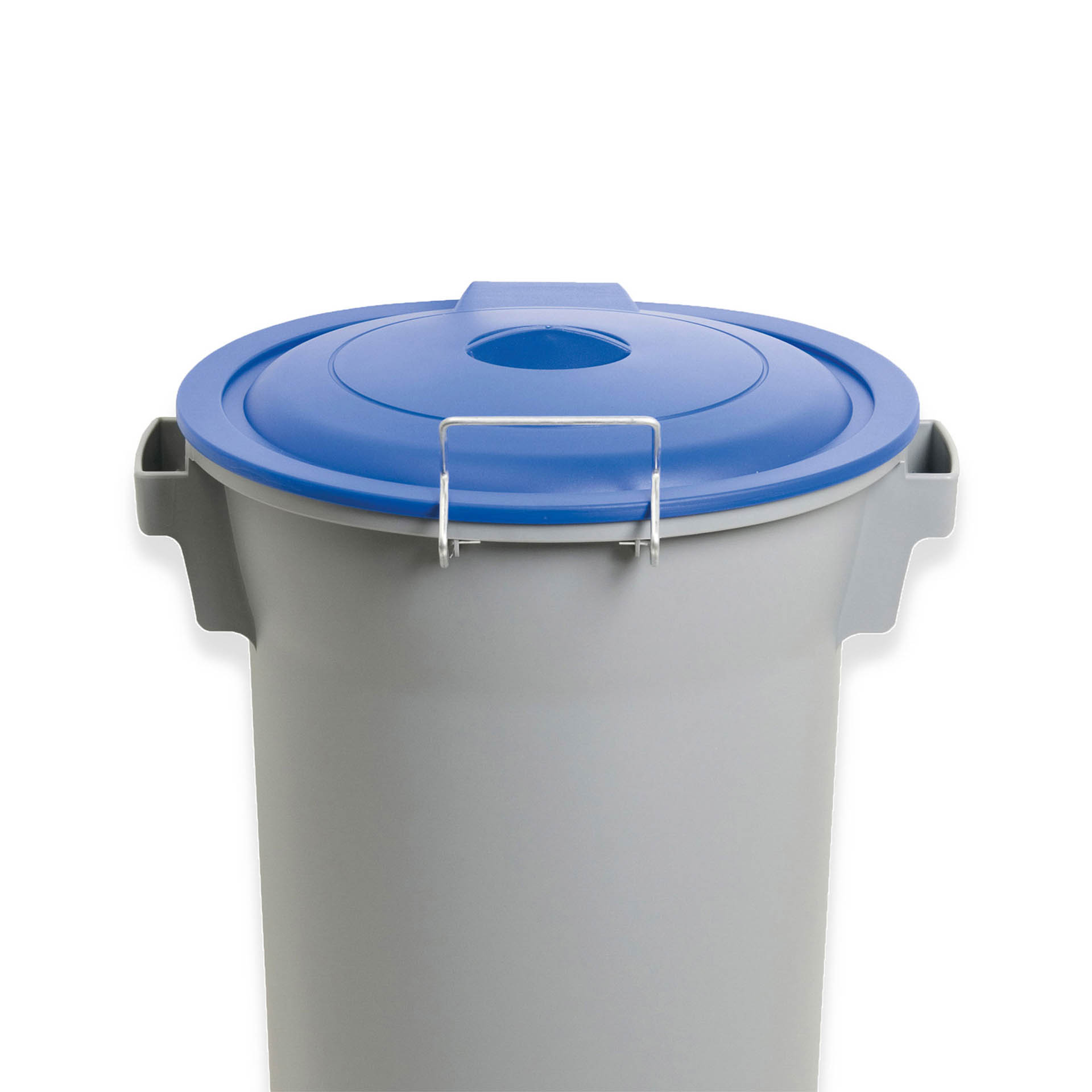 Contentor Eco Cinzento com Tampa Azul 52l 48X50X56cm