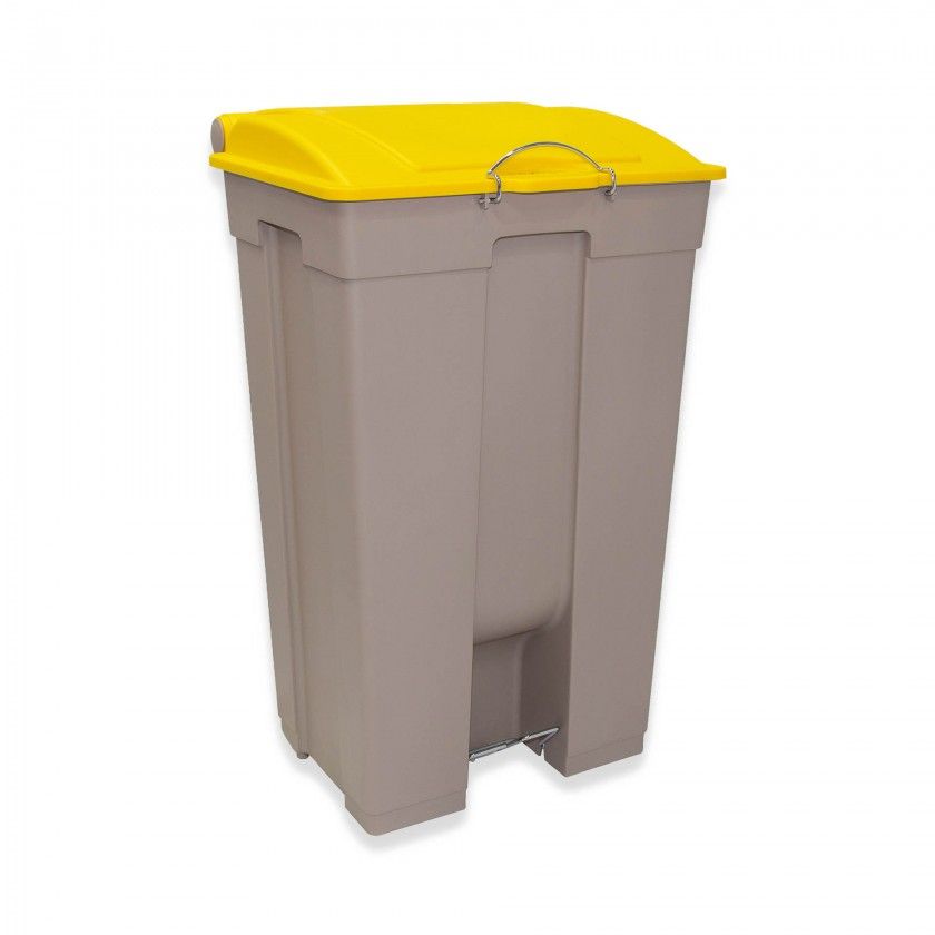 Contentor Eco com Pedal e Rodas Tampa 85l 49X48X82cm Contentor Eco com Pedal e Rodas Tampa 85l 49X48X82cm