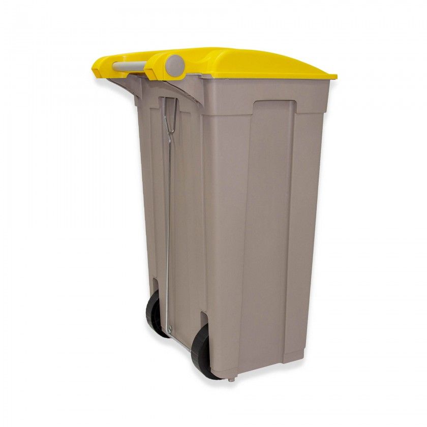 Contentor Eco com Pedal e Rodas Tampa 85l 49X48X82cm Contentor Eco com Pedal e Rodas Tampa 85l 49X48X82cm