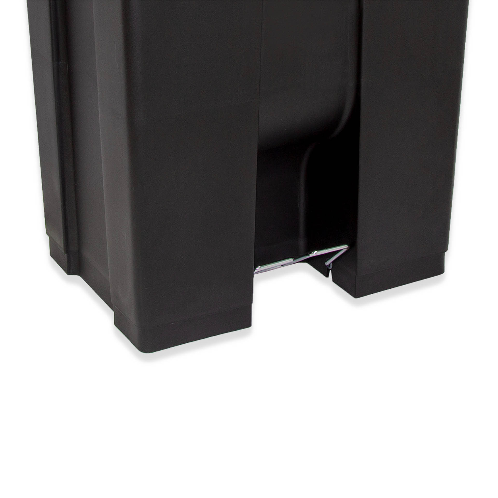 Contentor Eco Preto com Pedal e Tampa Amarelo 60l 49X45X60cm