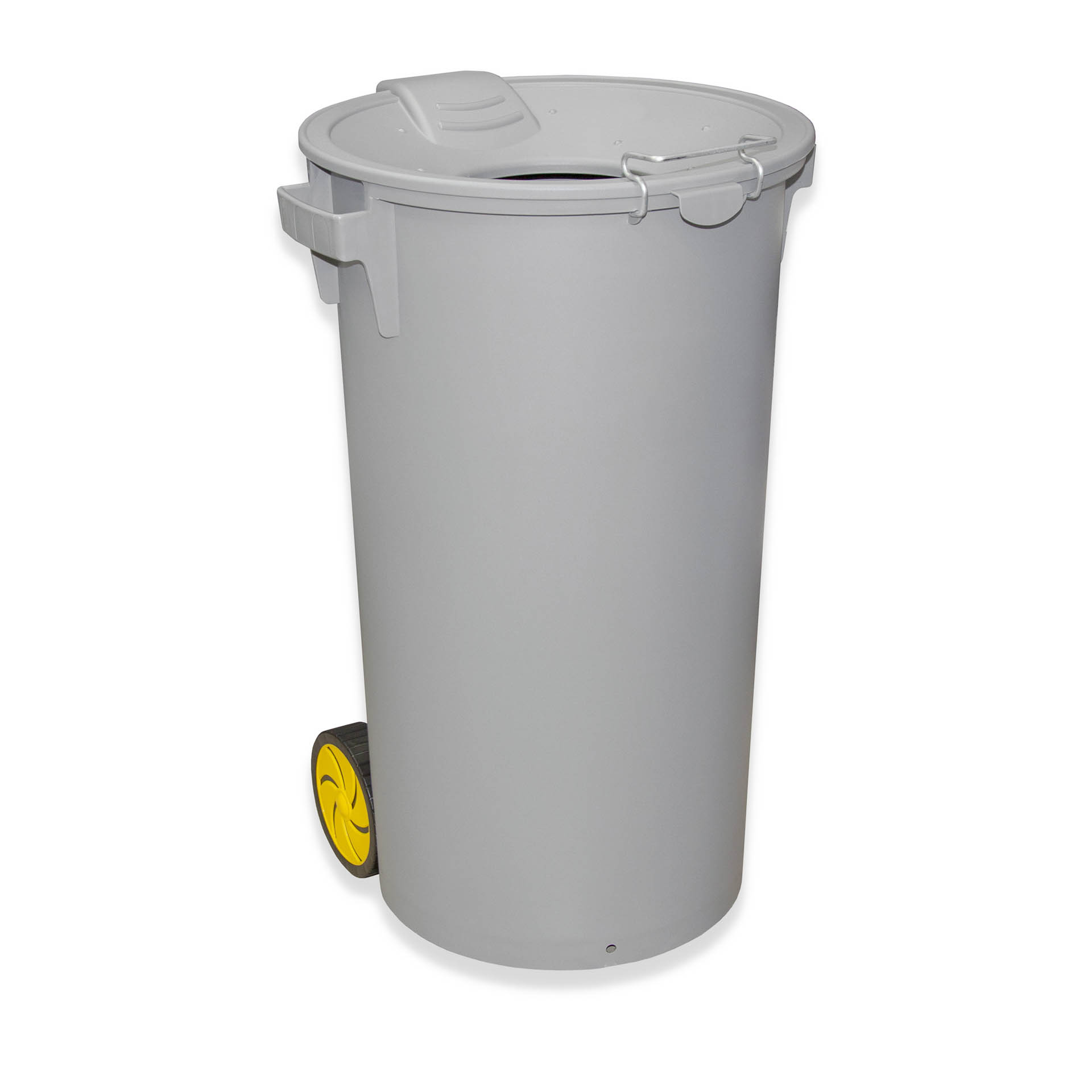 Contentor Eco Cinzento com Rodas e Tampa Funil Cinzento 80l 48X50X80cm