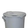 Contentor Eco Cinzento com Rodas e Tampa Funil Cinzento 80l 48X50X80cm Contentor Eco Cinzento com Rodas e Tampa Funil Cinzento 80l 48X50X80cm