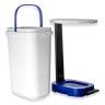Balde Lixo Eco Branco com Base / Aro Azul 30l 36X25.5X50cm Balde Lixo Eco Branco com Base / Aro Azul 30l 36X25.5X50cm