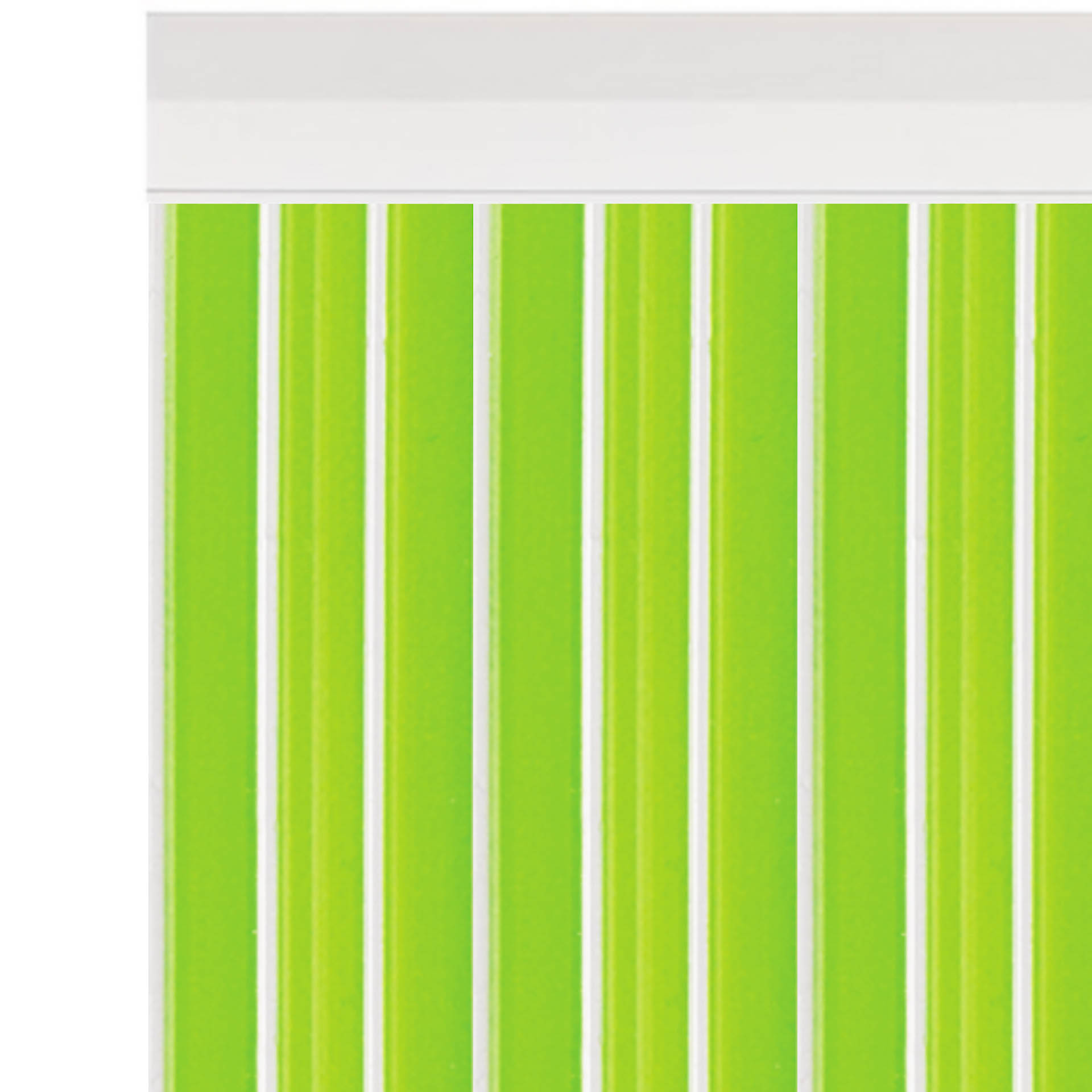 Cortina Tira-Lis 90X200cm Ref.804 Verde Claro Fio Branco
