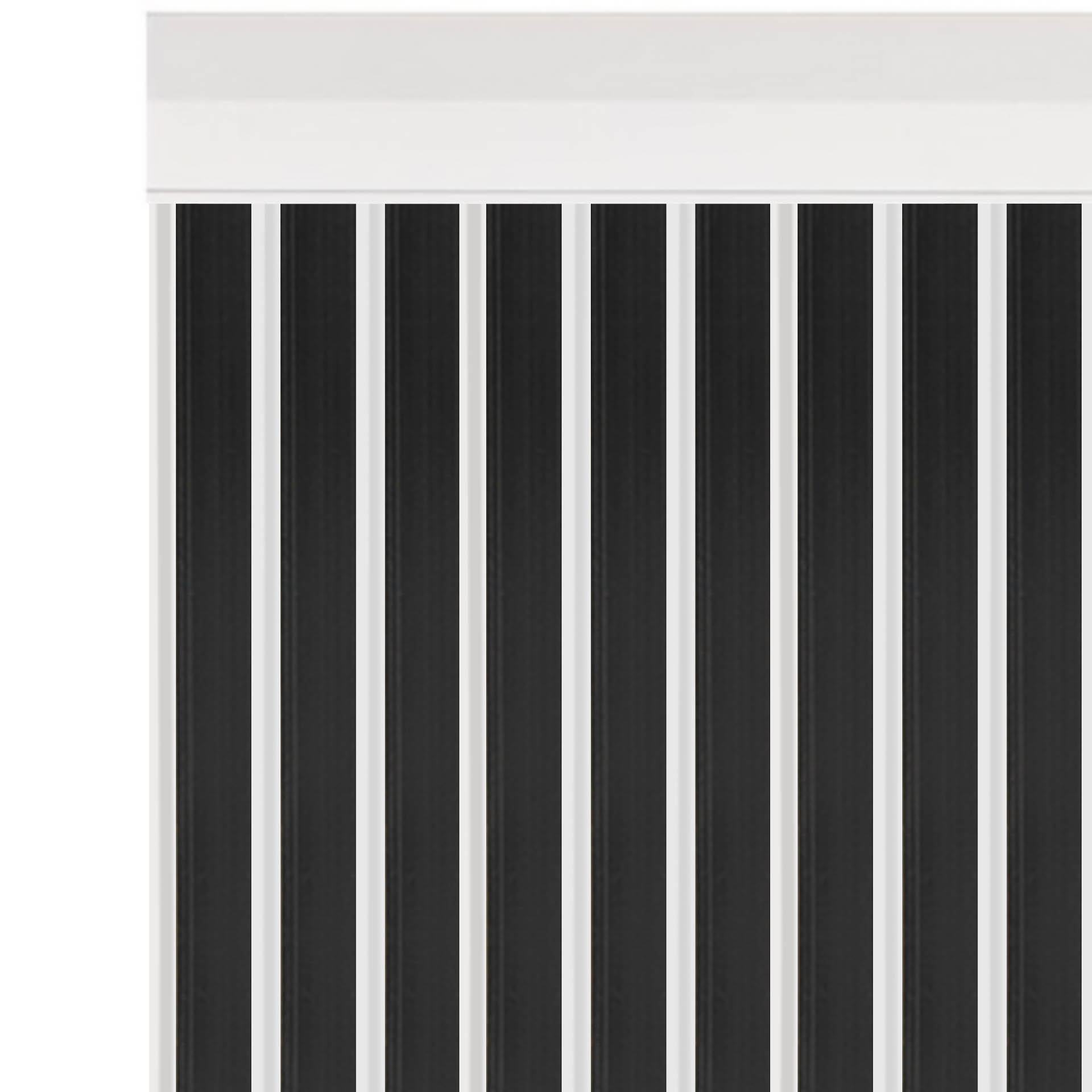 Cortina Tira-Lis 90X200cm Ref.806 Preto Fio Branco