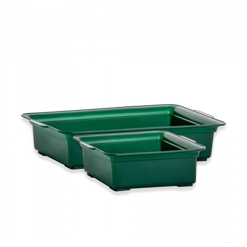 Tabuleiro para Esponja Retangular Verde 23X11cm