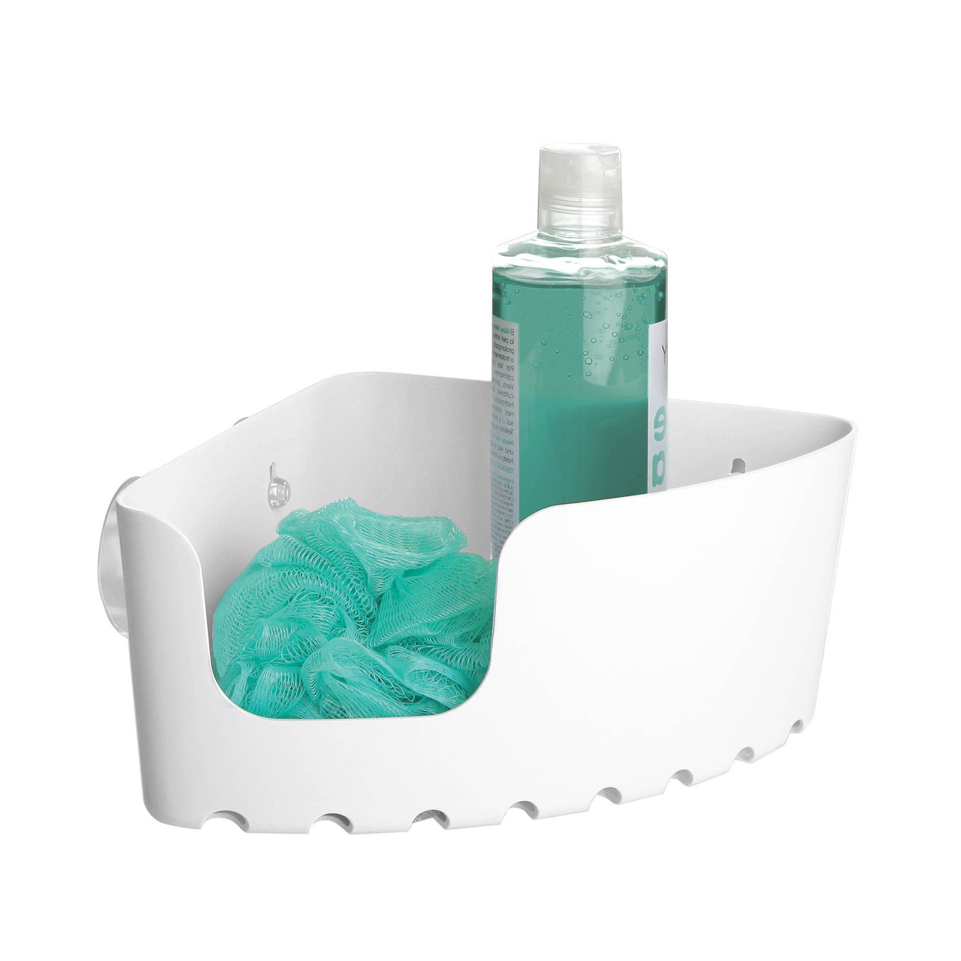 Cesto de Canto Wc com Ventosas Standard 20X20X11cm