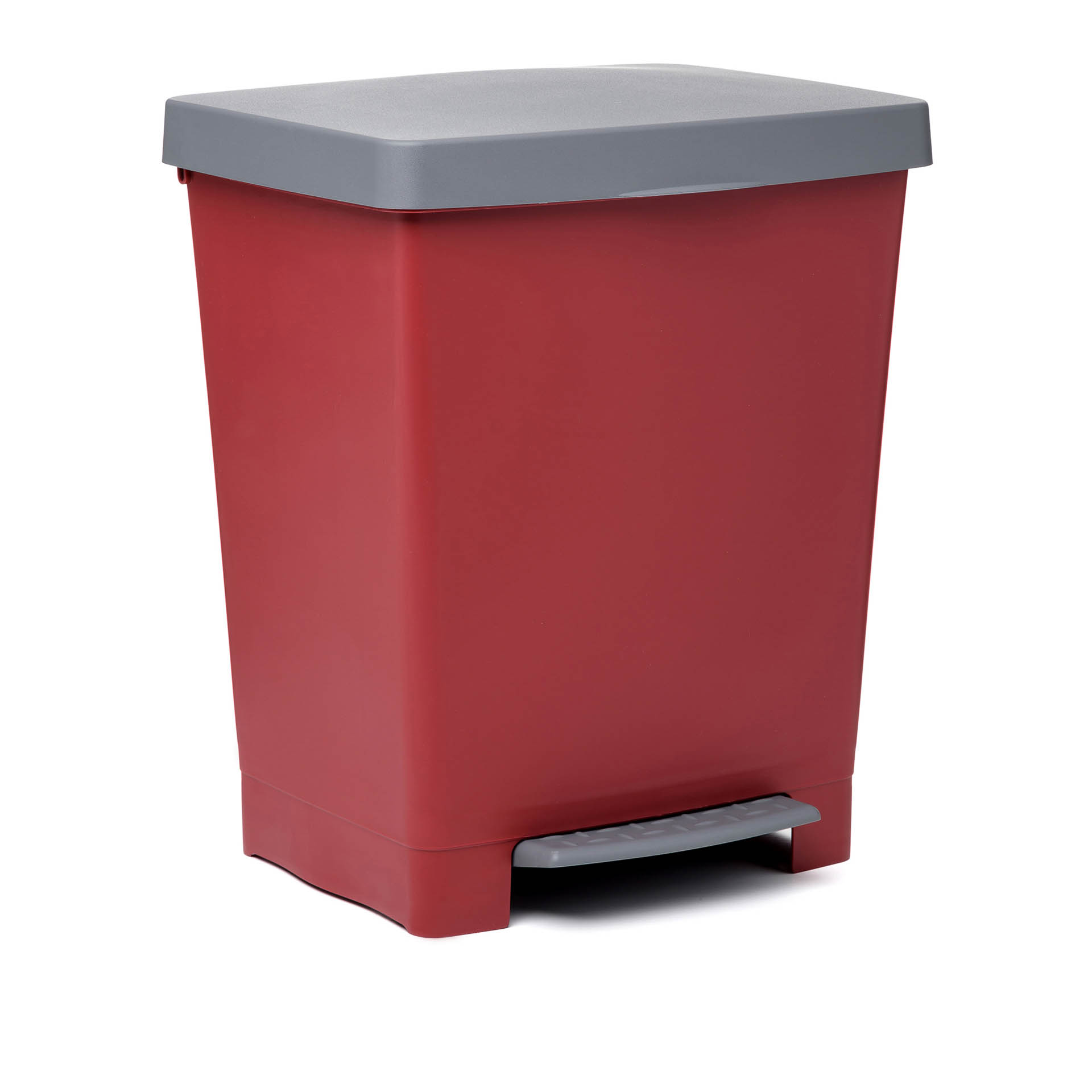 Balde Lixo com Pedal Cubik Bordeaux 23L 33.5X30X39CM