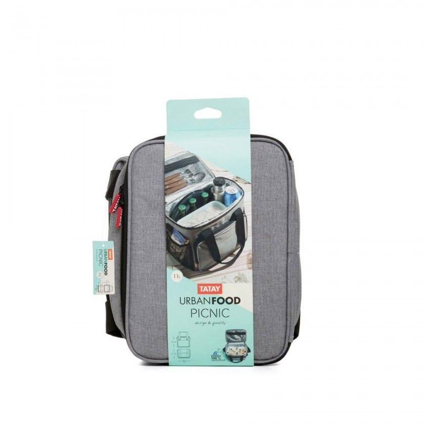 Saco Térmico Urban Food Cinzento 28.5X21X24cm Saco Térmico Urban Food Cinzento 28.5X21X24cm
