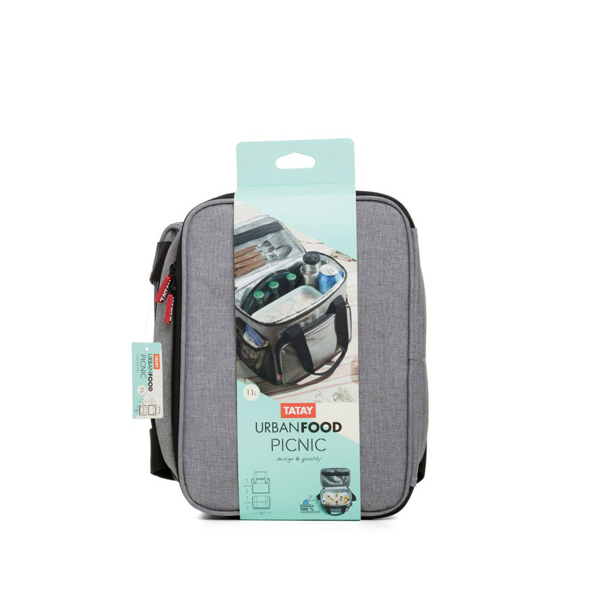 Saco Térmico Urban Food Cinzento 28.5X21X24cm