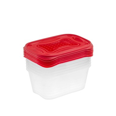 Caixa Hermética Practiline Practifresh Polipropileno Vermelho 700ml