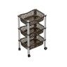 Carrinho Polipropileno Multipractic 3 Cestos Castanho 29.5X39X67cm Carrinho Polipropileno Multipractic 3 Cestos Castanho 29.5X39X67cm