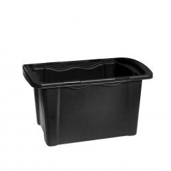 Caixa Organizao Sem Tampa Polipropileno Naturline Preto 50l