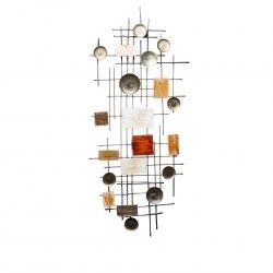 Quadro Abstrato Metal Bafana 136X60cm