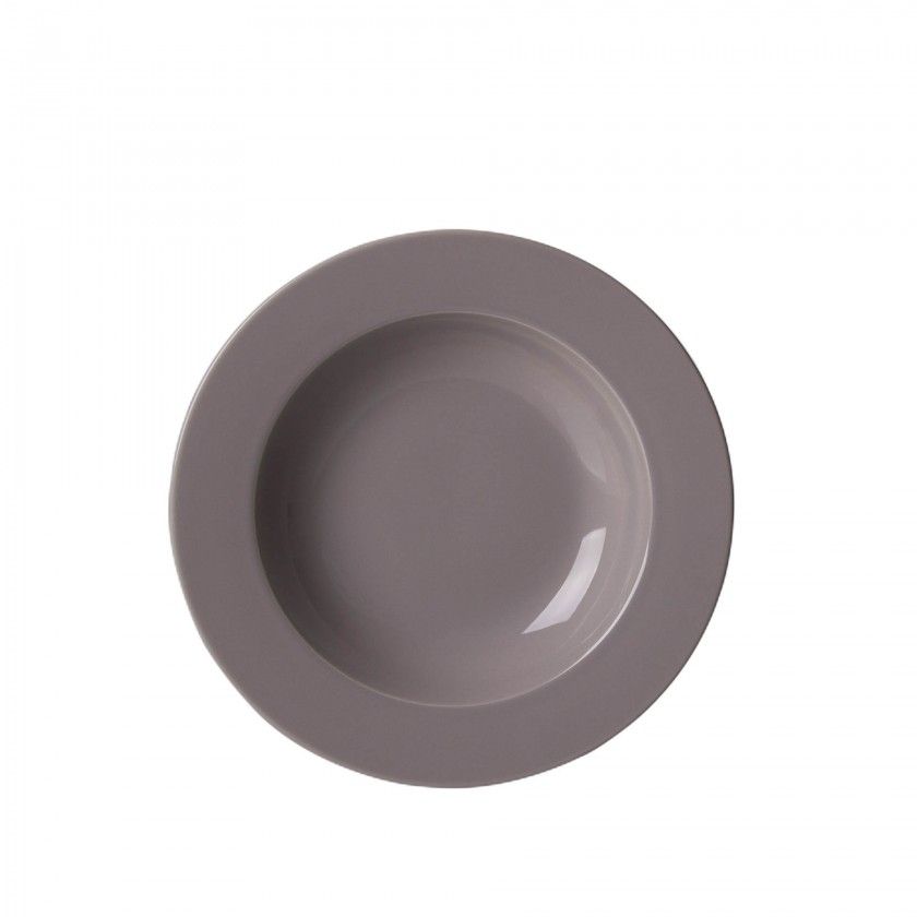 Prato Sopa Cinza Ø22.5CM Prato Sopa Cinza Ø22.5CM