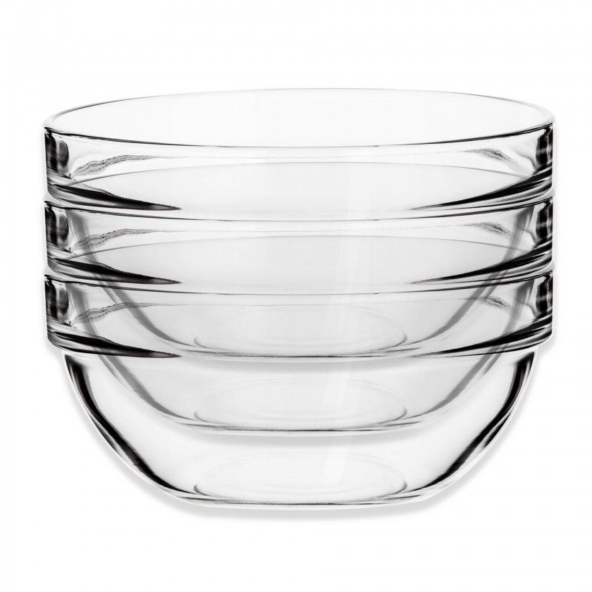 Saladeira Vidro Empilhável 17X7.8cm Saladeira Vidro Empilhável 17X7.8cm