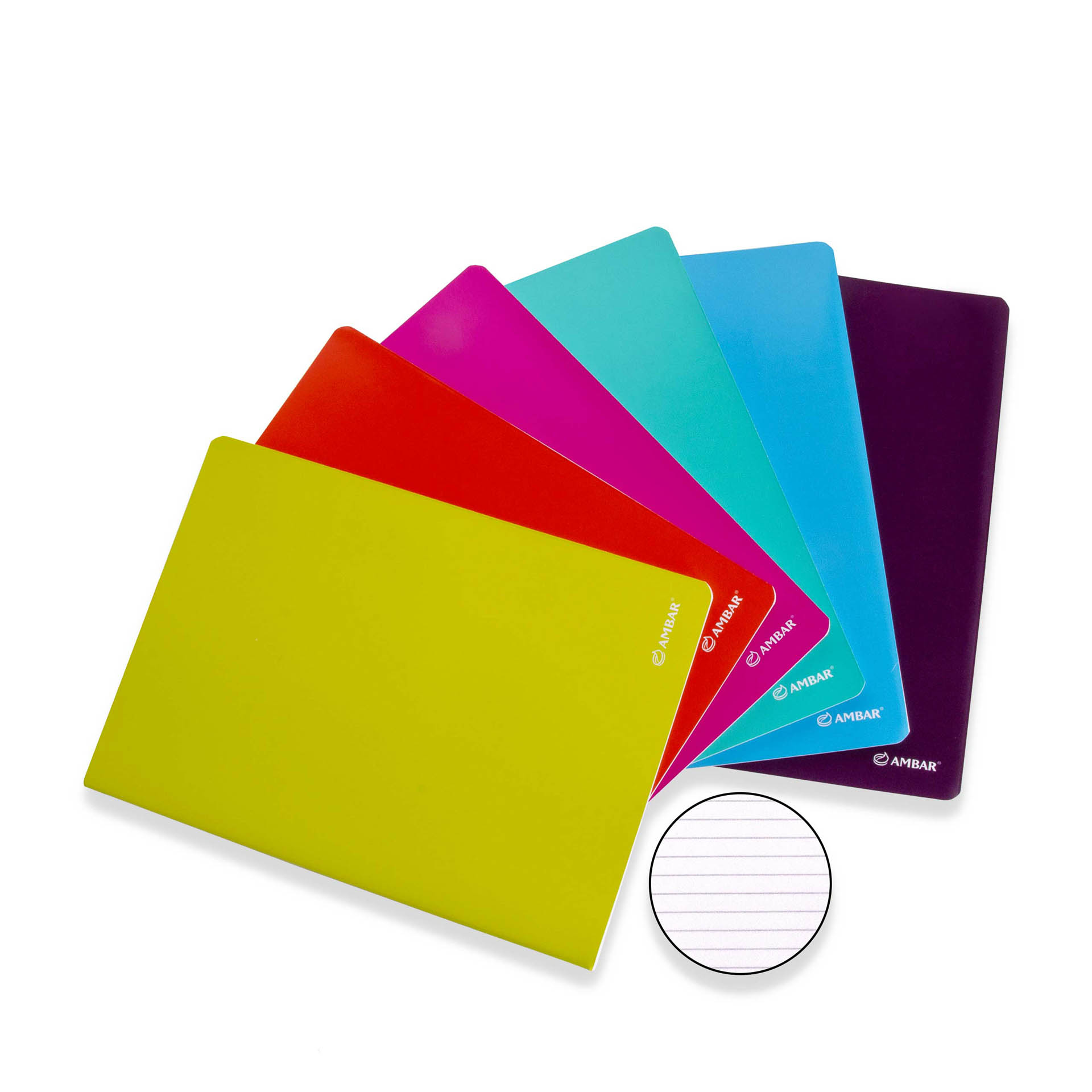 Caderno Agrafado School Capa Colorida 60 Folhas Pautado