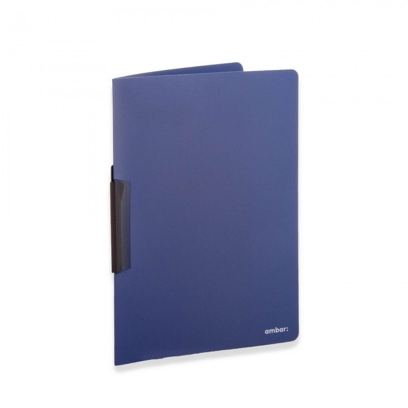 Classificador Clip Lateral Ambar Polipro A4 Azul