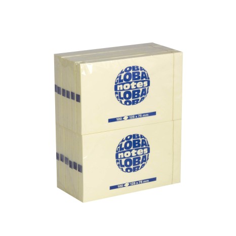 Bloco Notas Aderentes Global Notes Amarelo 75X125mm - Image product