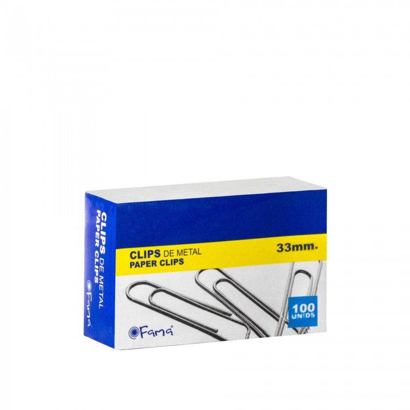 Clips N.4 33mm 100 Unidades