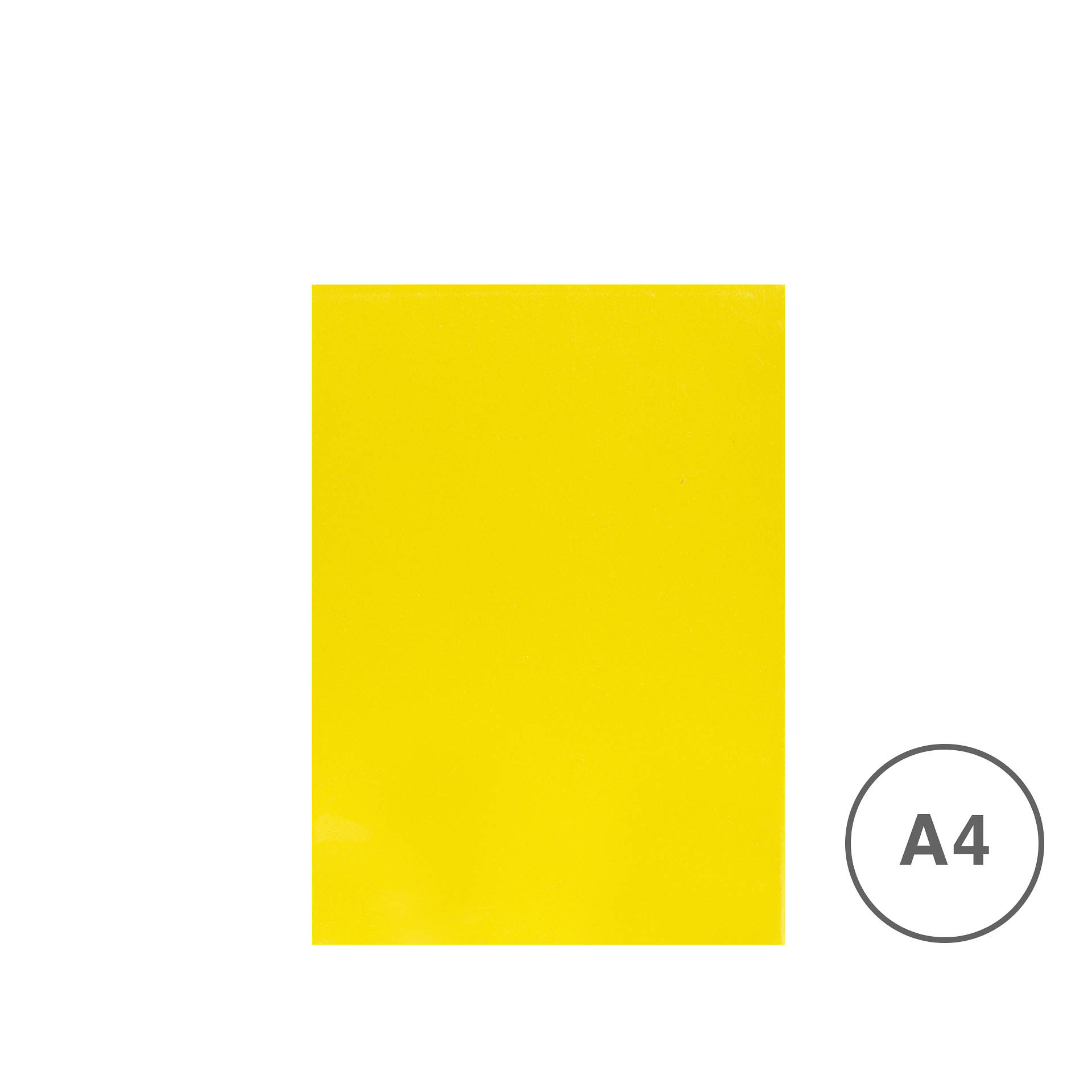 Folha Esponja Eva Amarelo A4 20X29cm