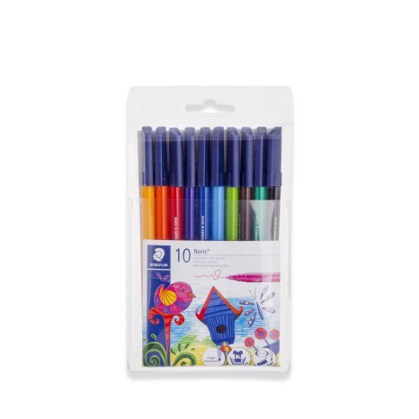 Caneta Ponta Fibra Staedtler 10 Cores 1MM - Image product