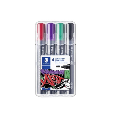 Marcador Permanente Staedtler 4 Cores 2mm - Image product