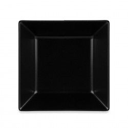 Prato Porcelana Ming II Preto 26X26X2.5cm