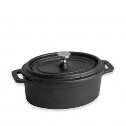 Caarola Ferro Gourmand Oval Preto 12.5X9X6cm