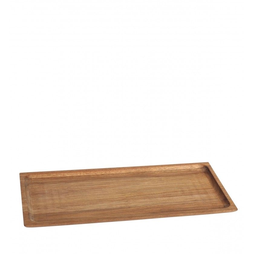 Bandeja Ac�cia Wood Castanho 35X16.5X2cm