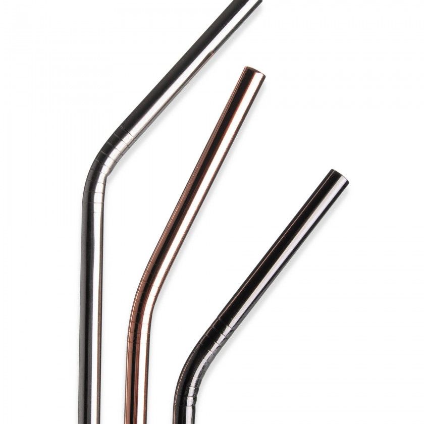 Palhinha Inox Bartender Cinzento 23cm Pack 6 Palhinha Inox Bartender Cinzento 23cm Pack 6