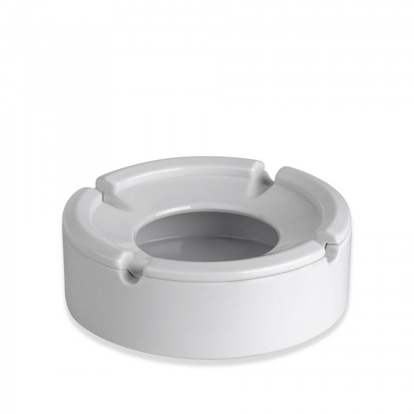 Cinzeiro de gua Melamina Kulsan Branco 10X3.5cm