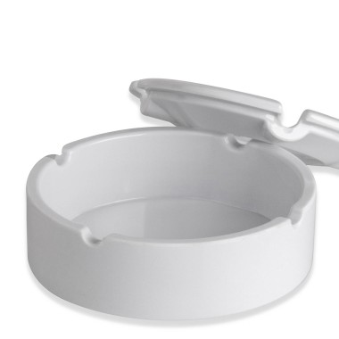 Cinzeiro de Água Melamina Kulsan Branco 10X3.5cm
