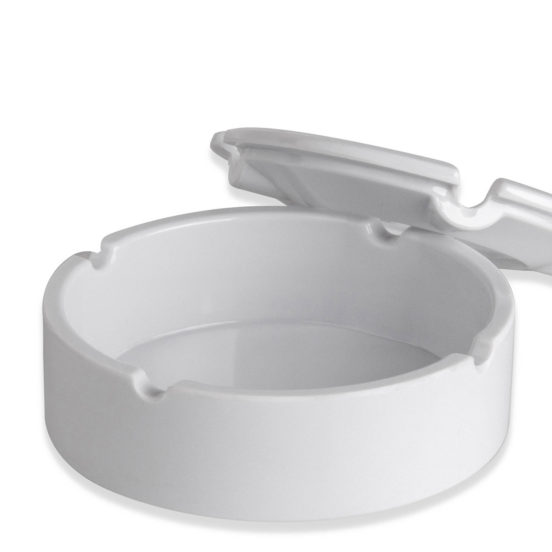 Cinzeiro de Água Melamina Kulsan Branco 10X3.5cm