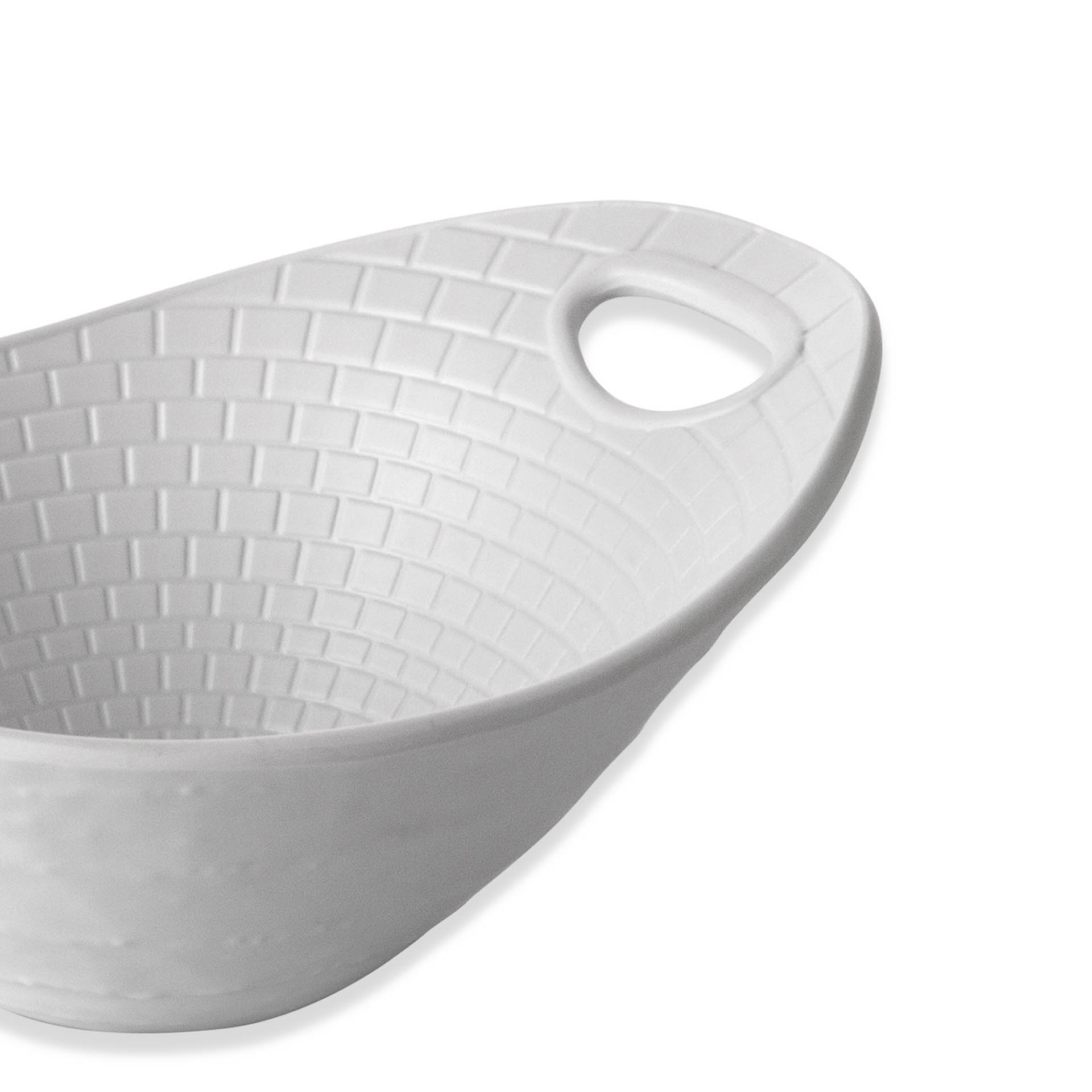 Taça Melamina Perpignan Branco 21.5X17.5X10cm