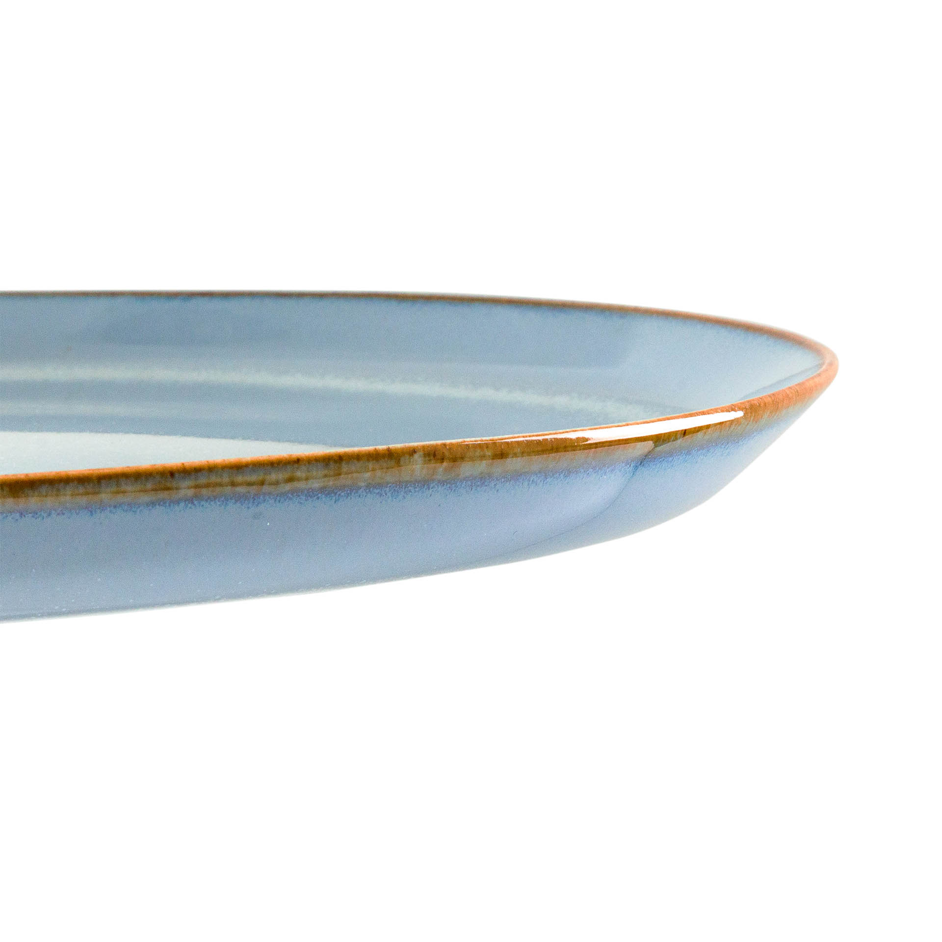 Prato Porcelana Duomo Azurro Raso Azul 28cm
