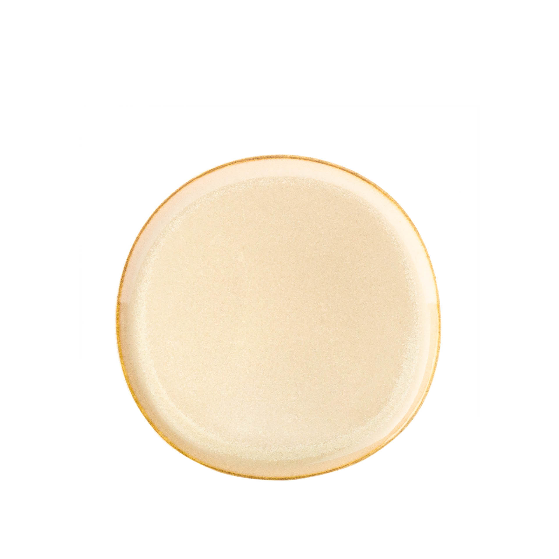 Prato Porcelana Duomo Marrone Sobremesa Castanho 21cm
