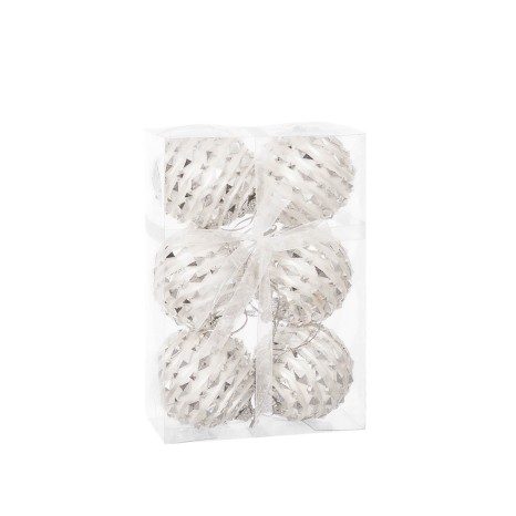Bola Natal Prateada 6CM Pack 6 - Image product