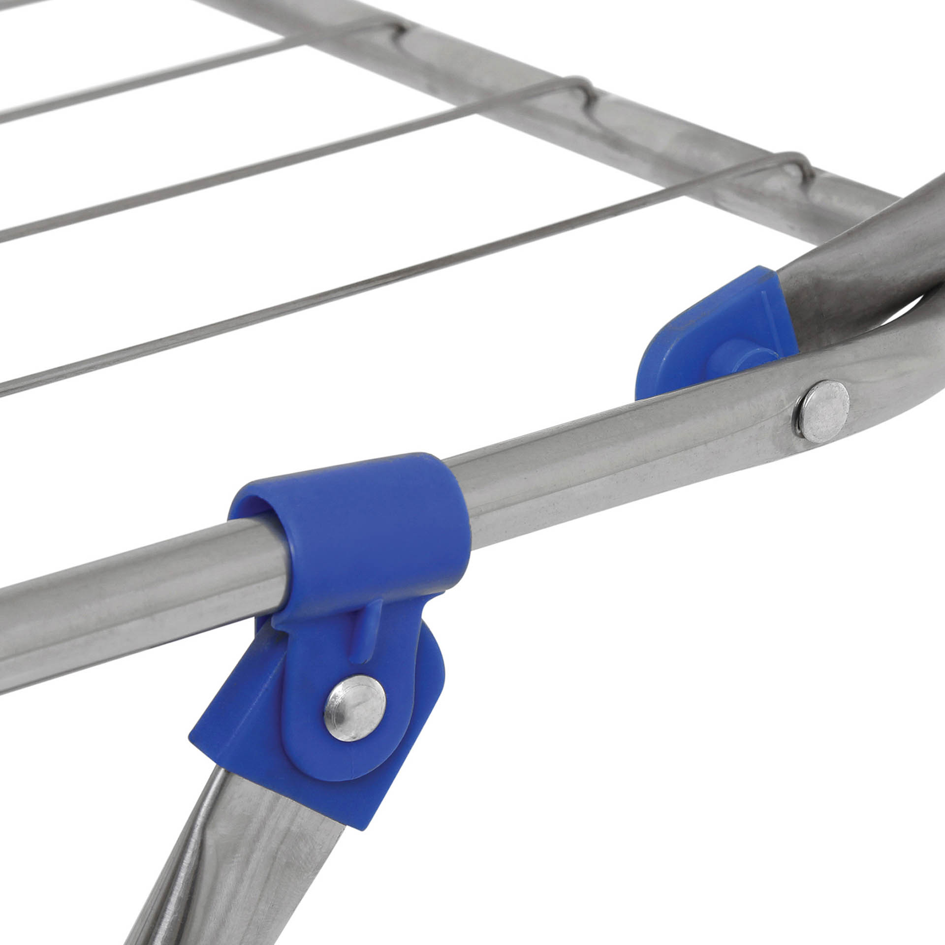 Estendal Chão Inox com Abas Vara Fina 18M