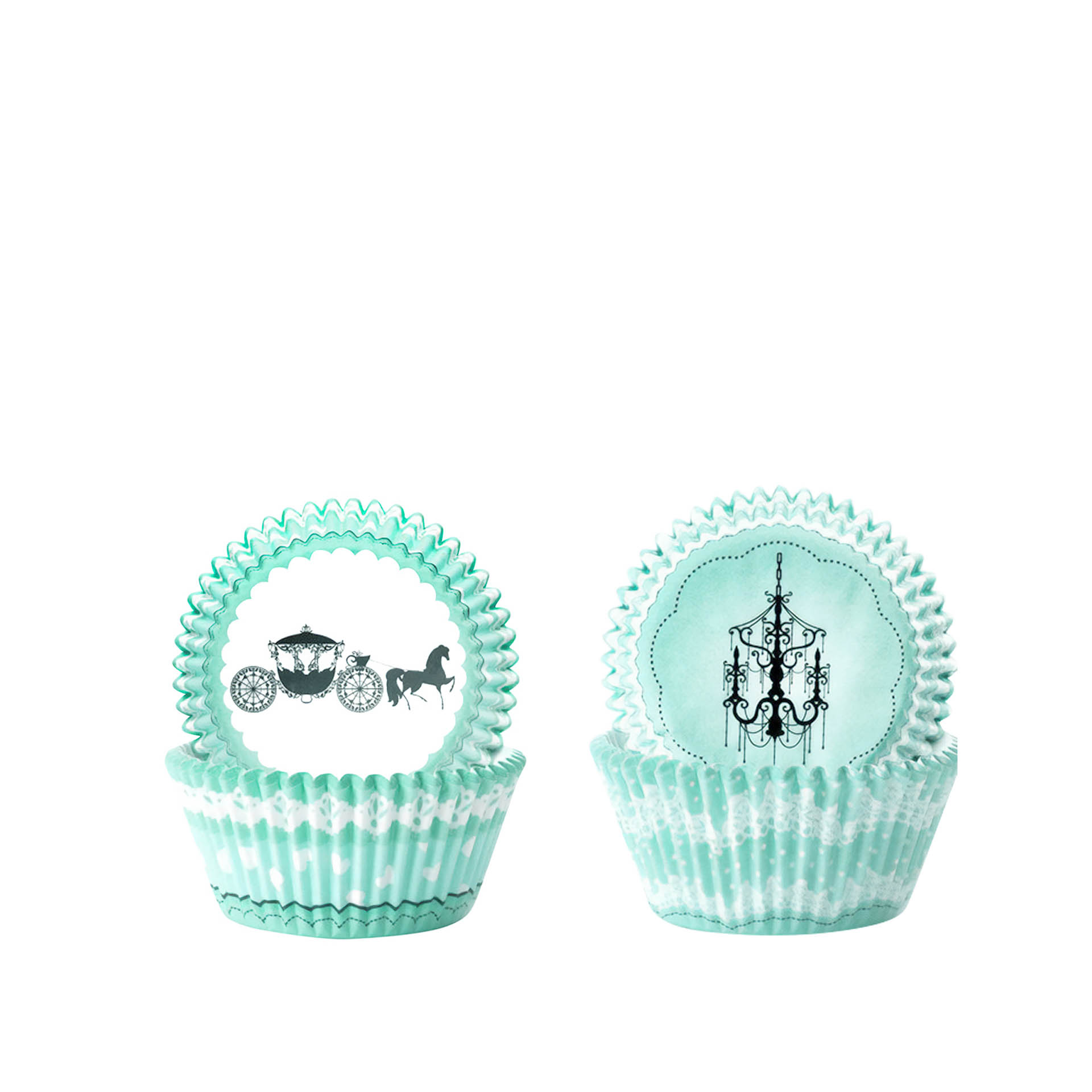 Forma Queque Papel Princesa 7.5X3.5cm Pack 100