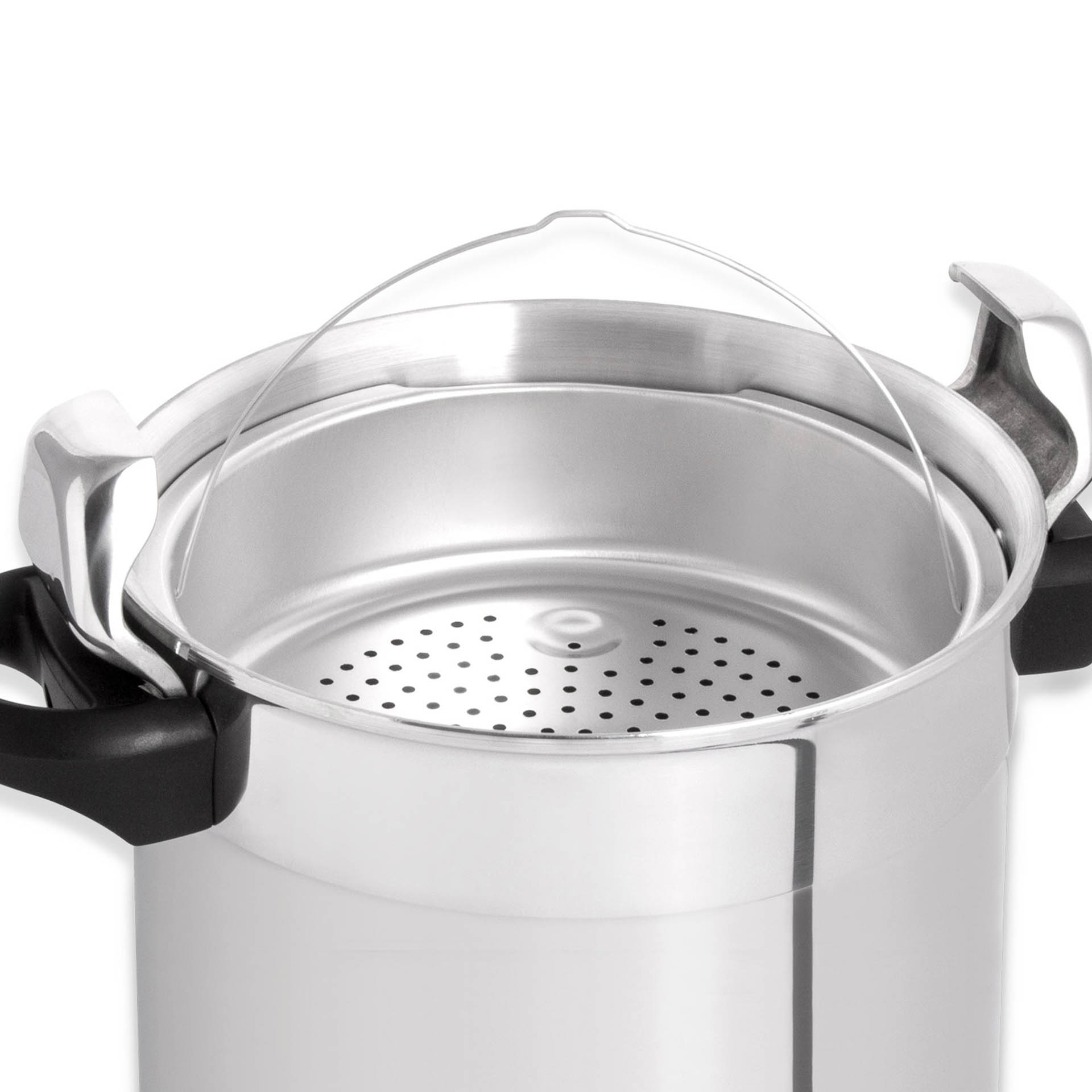 Tradicional Aluminio Panela Pressão C/ Cesto Ø22Cm 6L